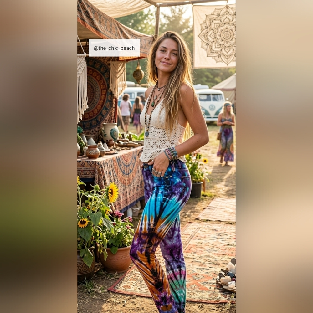 🌈NWT Gypsy Rose Multicolor Tie-Dye Skinny Jeans🌈